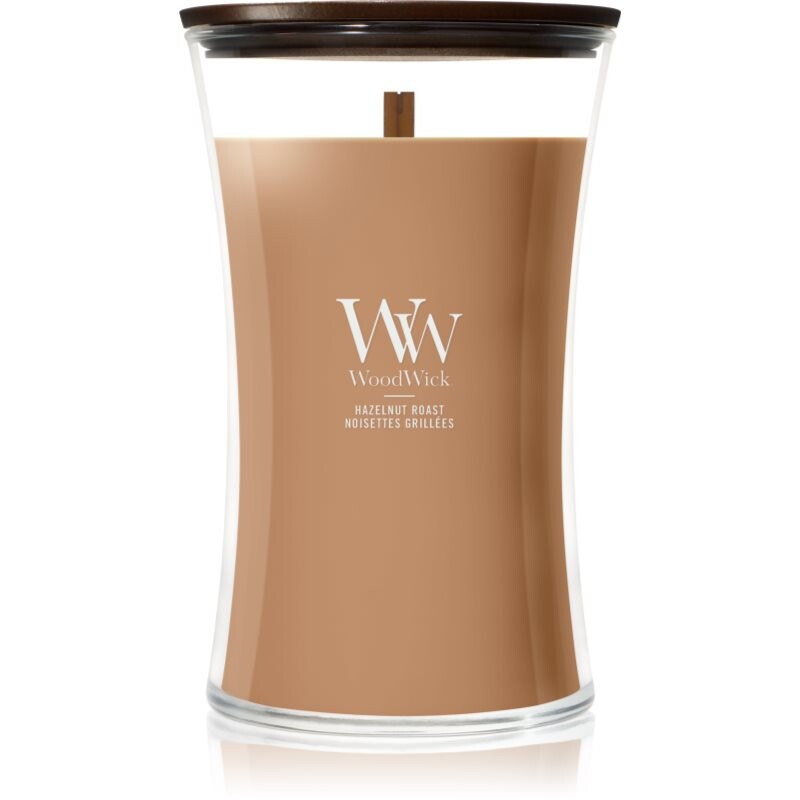 Woodwick Hazelnut Roast scented candle with wooden wick 610 g