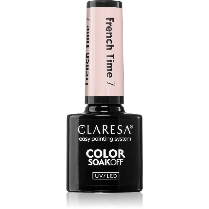 Claresa SoakOff UV/LED Color French Time gel nail polish for UV/LED hardening shade 7 5 g
