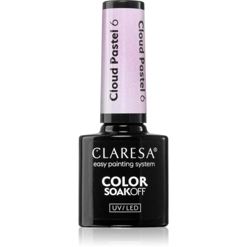 Claresa SoakOff UV/LED Color Cloud Pastel gel nail polish for UV/LED hardening shade 6 5 g