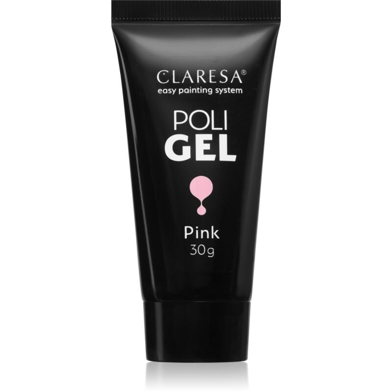 Claresa Poli Gel gel for gel and acrylic nails shade Pink 30 g