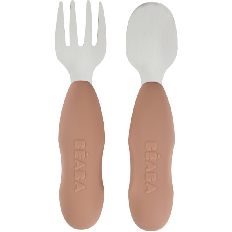 Beaba Stainless Steel Pre-Cutlery cutlery Praline 10m+ 2 pc