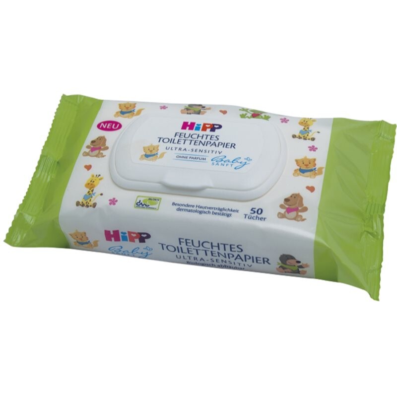 Hipp Babysanft Ultra Sensitive moist toilet tissue 50 pc