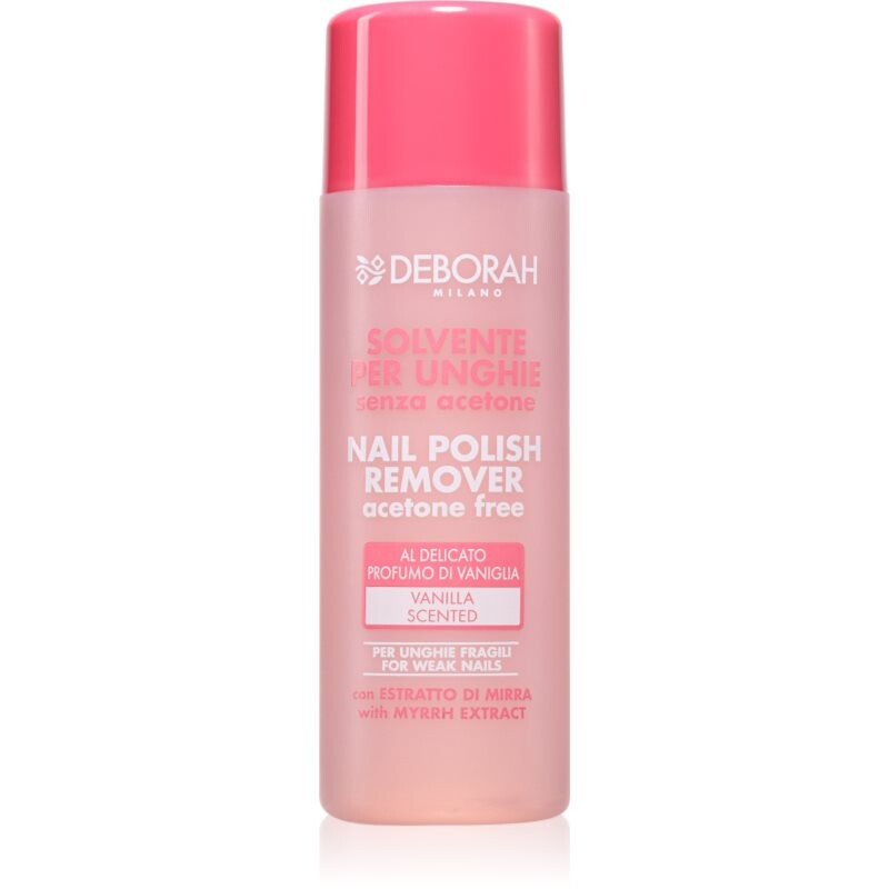 Deborah Milano Nail Polish Remover nail polish remover without acetone s vanilkovou vůní 120 ml