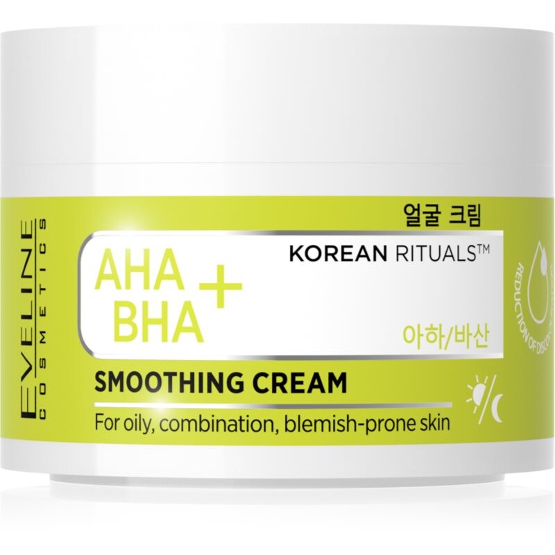 Eveline Cosmetics AHA + BHA Korean Rituals smoothing moisturiser 50 ml