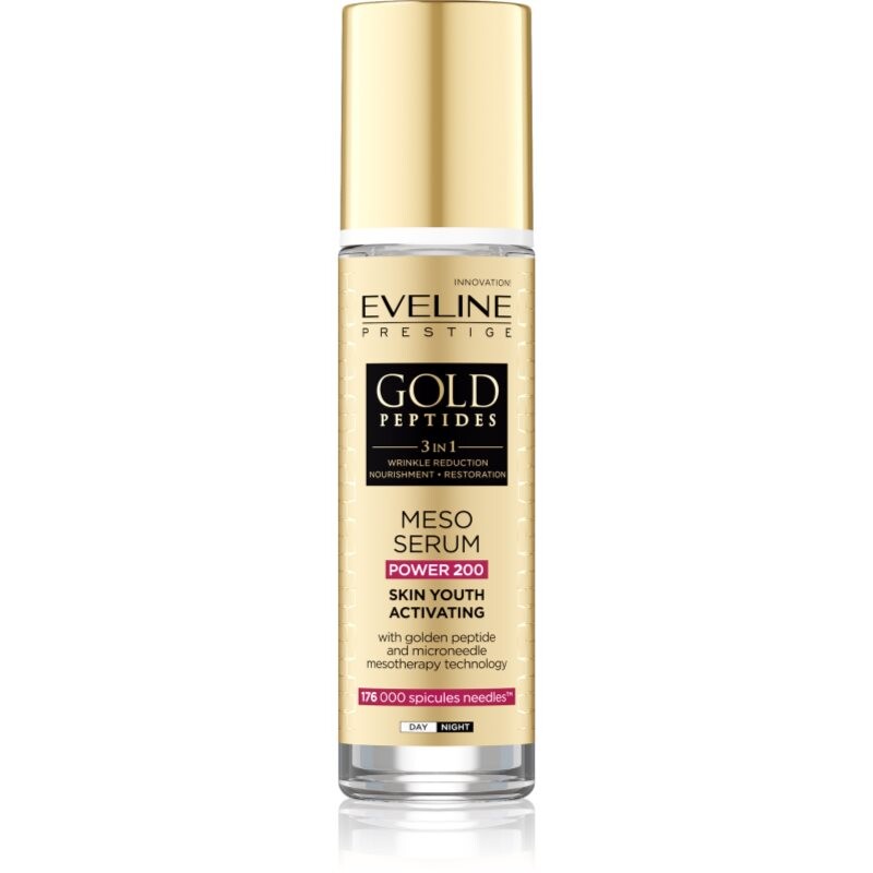 Eveline Cosmetics Gold Peptides 3 in 1 activating serum for youthful look 30 ml