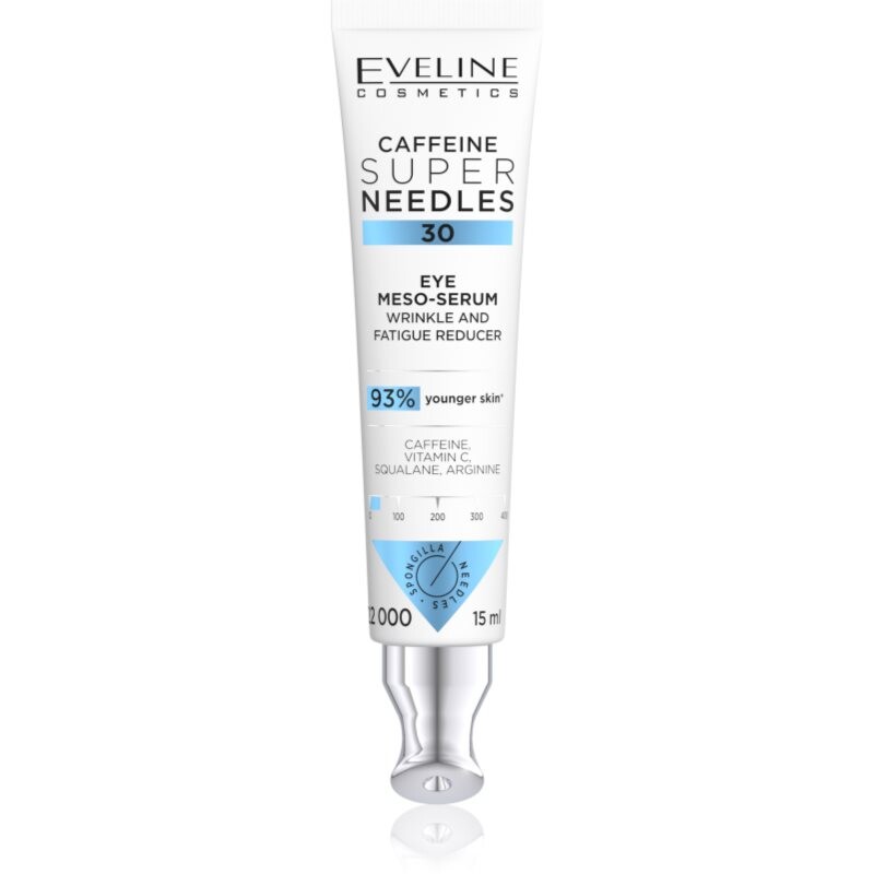 Eveline Cosmetics Caffeine Super Needles 30 eye serum with anti-wrinkle effect 15 ml