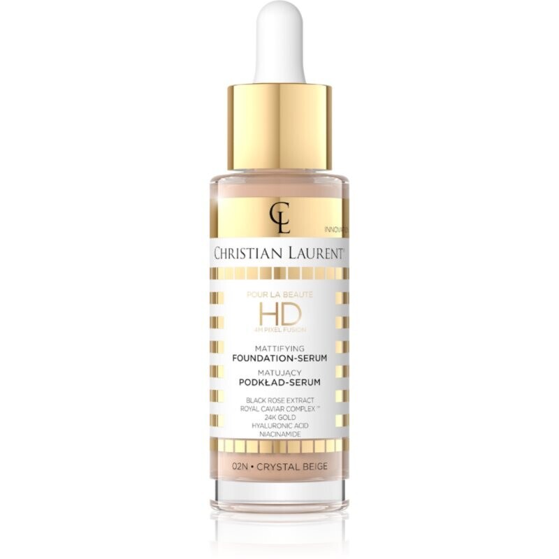 Christian Laurent Pour La Beauté HD 4M Pixel Fusion brightening primer serum for the face shade 02 Crystal Beige 32 ml