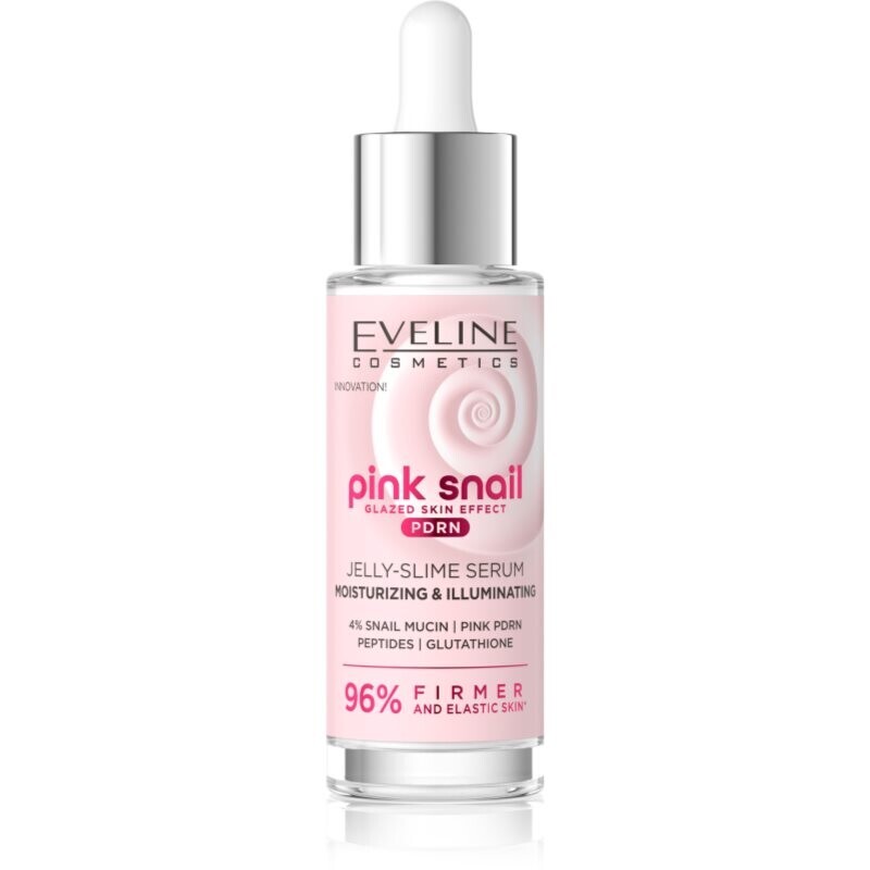Eveline Cosmetics Pink Snail Glazed Skin Effect brightening serum for the face 30 ml