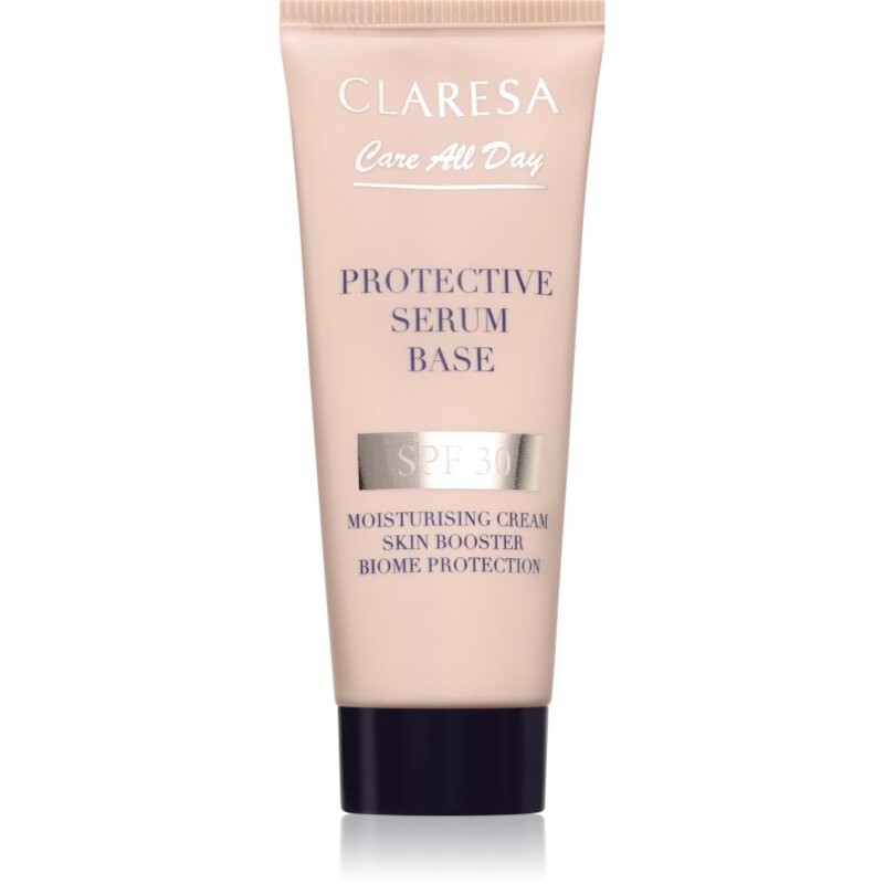 Claresa Care All Day Protective Serum Base moisturising face serum for skin protection SPF 30 Universal 30 ml
