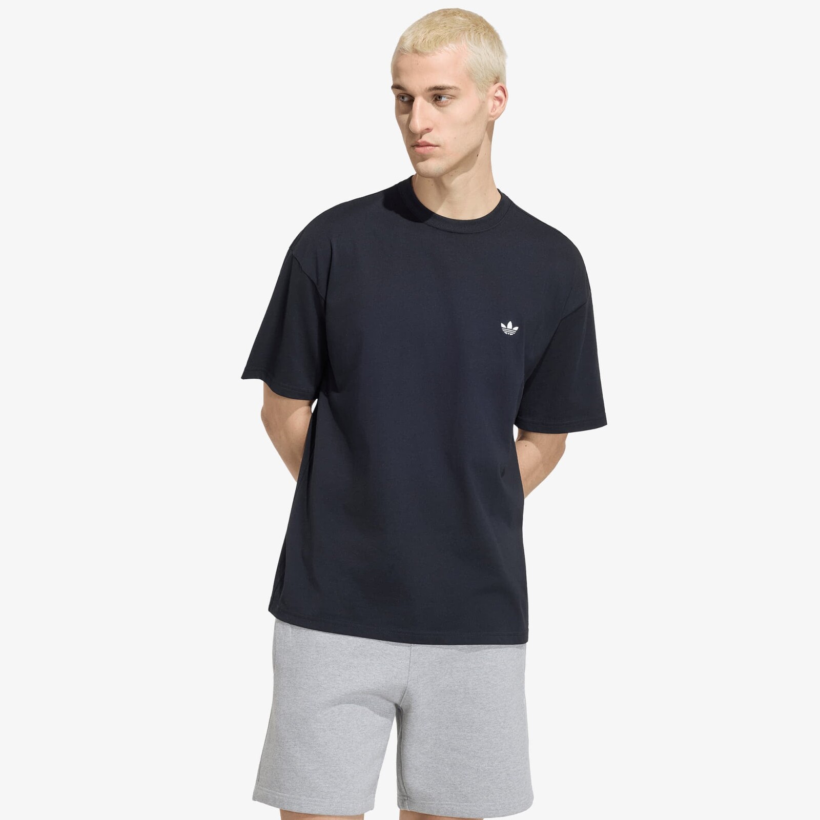 T-shirt adidas Trefoil Essentials Loose Dropped Shoulder T-shirt Black S