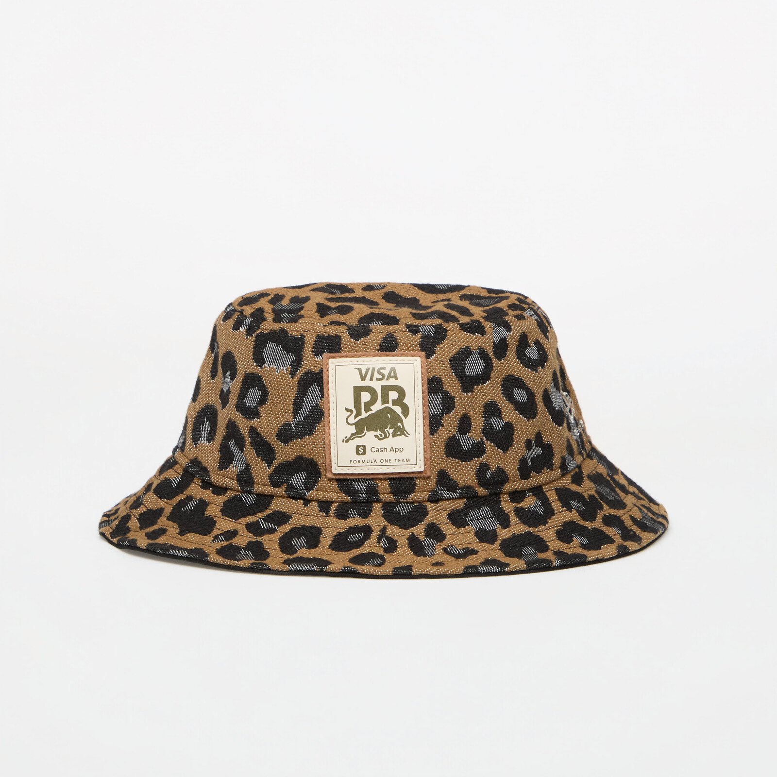 New Era Bucket Hat VISA CASH APP RACING BULLS Leopard Visa Cash App Racing Bulls Brown M