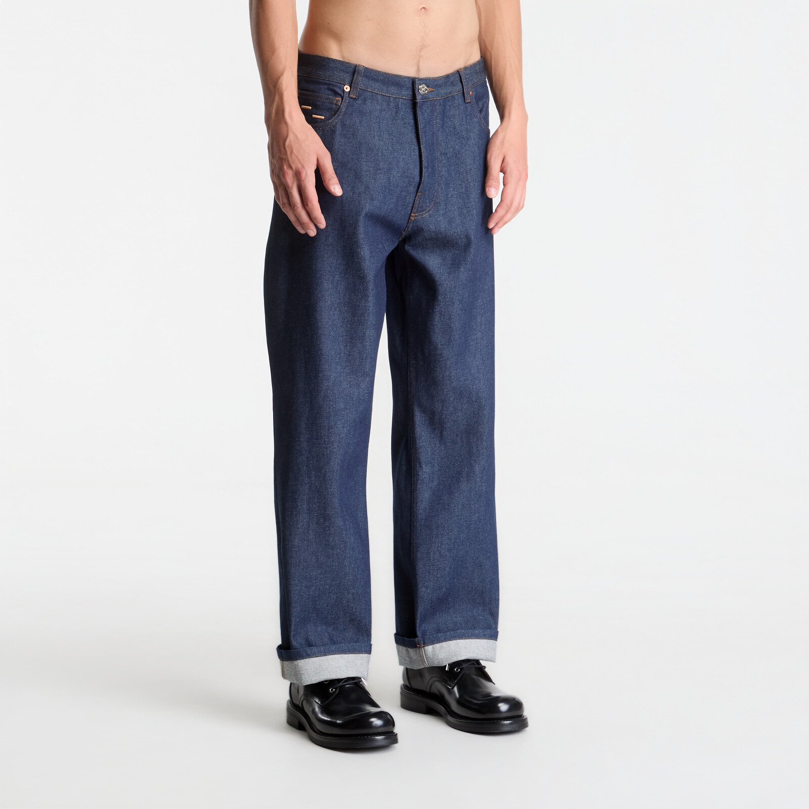 Pants Filling Pieces Denim Pants Raw Indigo L