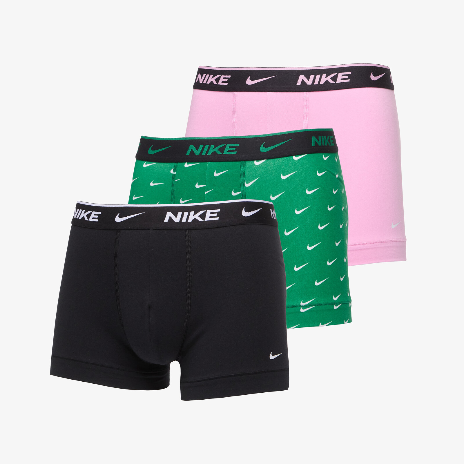 Nike Essential Cotton Stretch Trunk 3-Pack Green L