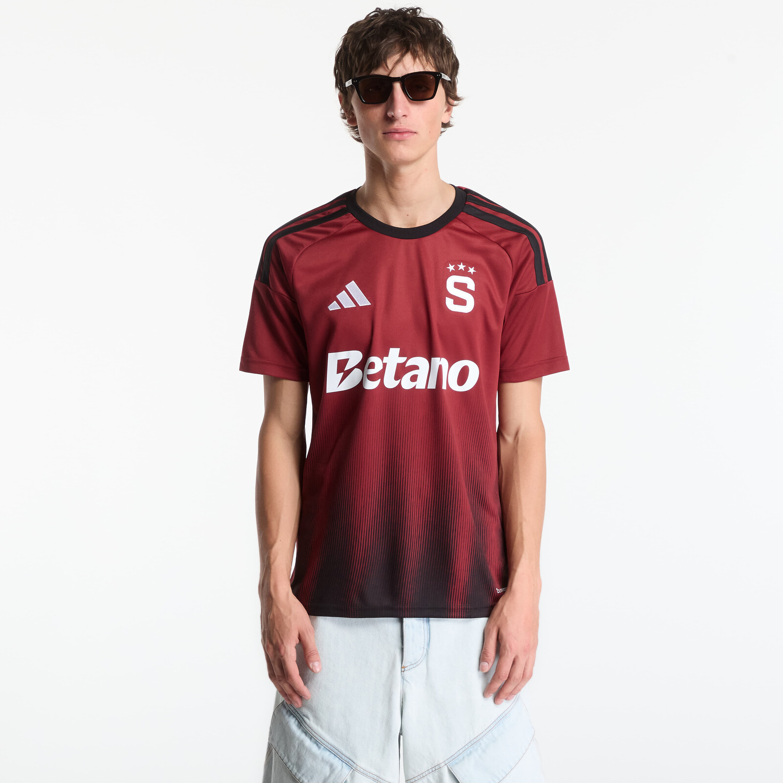 adidas AC Sparta Prague 26/27 Home Jersey Noble Maroon/ Black/ White S