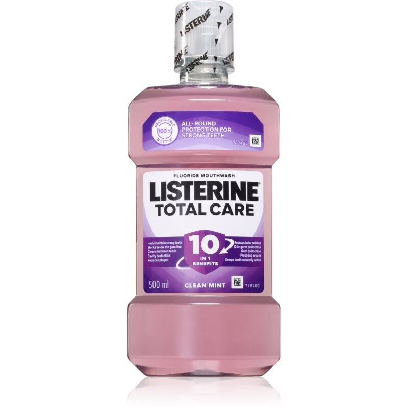 Listerine Total Care Clean Mint complex protection mouthwash 10 in 1 500 ml