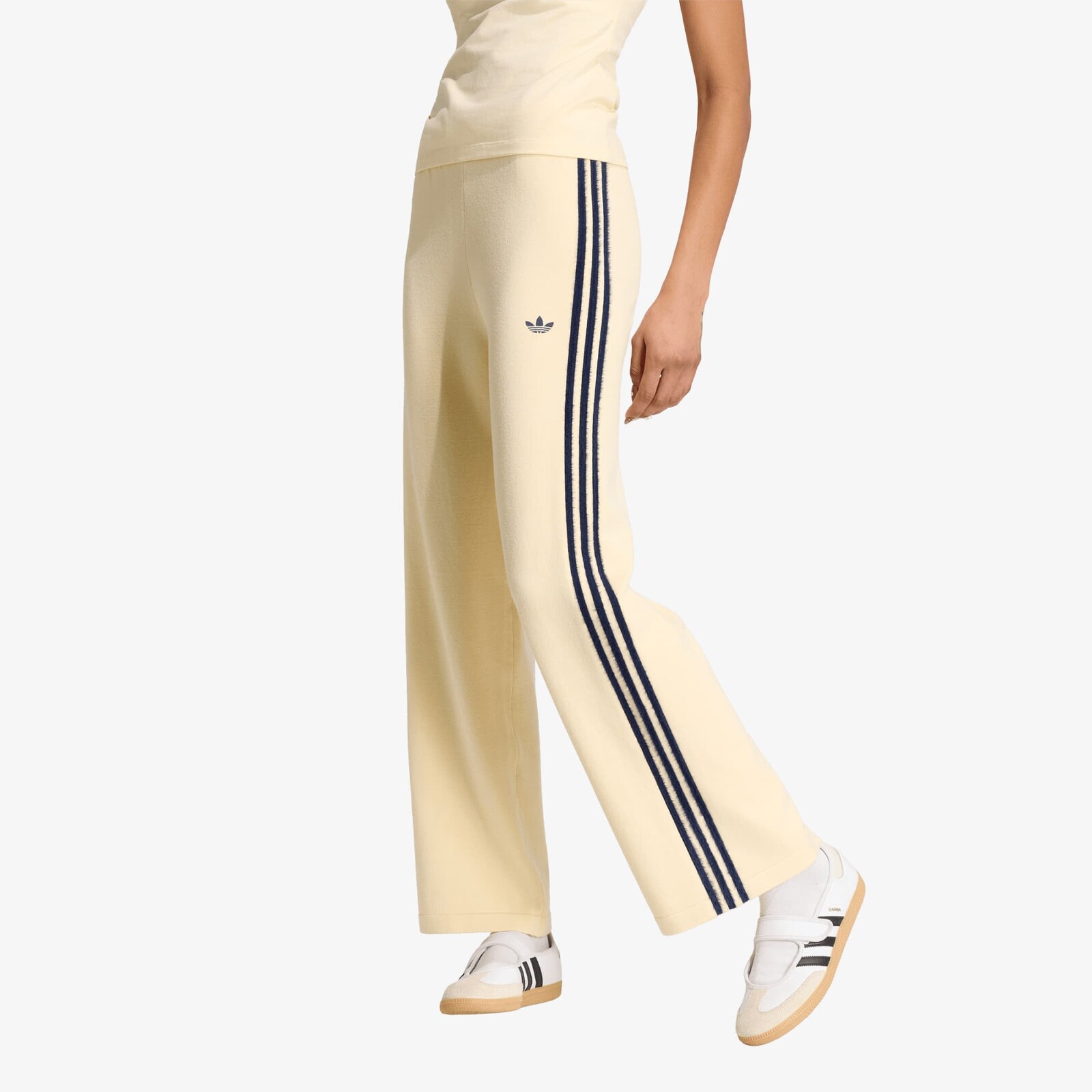 Pants adidas Knit Firebird Track Pants Warm Vanilla/ Night Indigo M