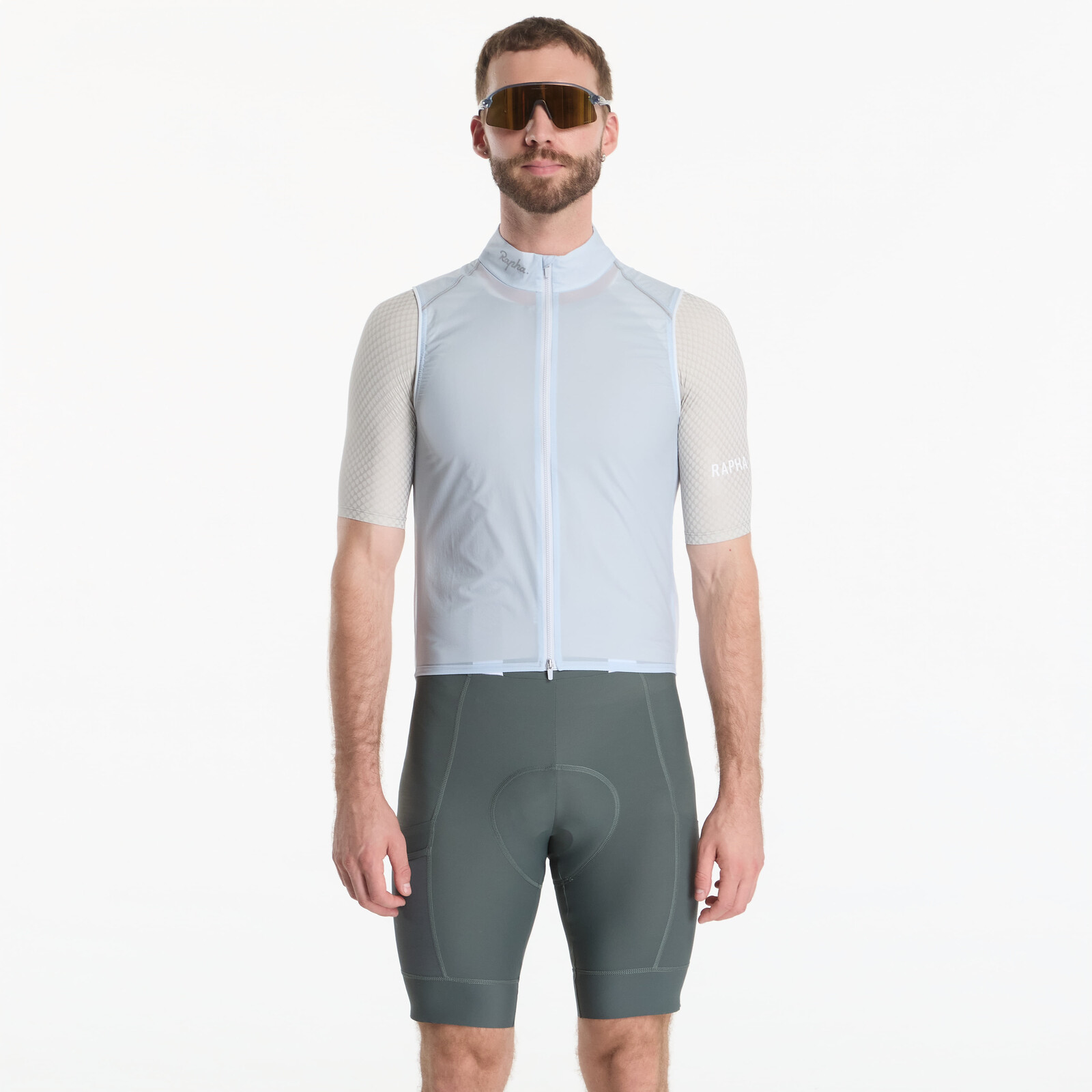 Rapha Men's Brevet Element Wind Gilet Ice/ Silver XL