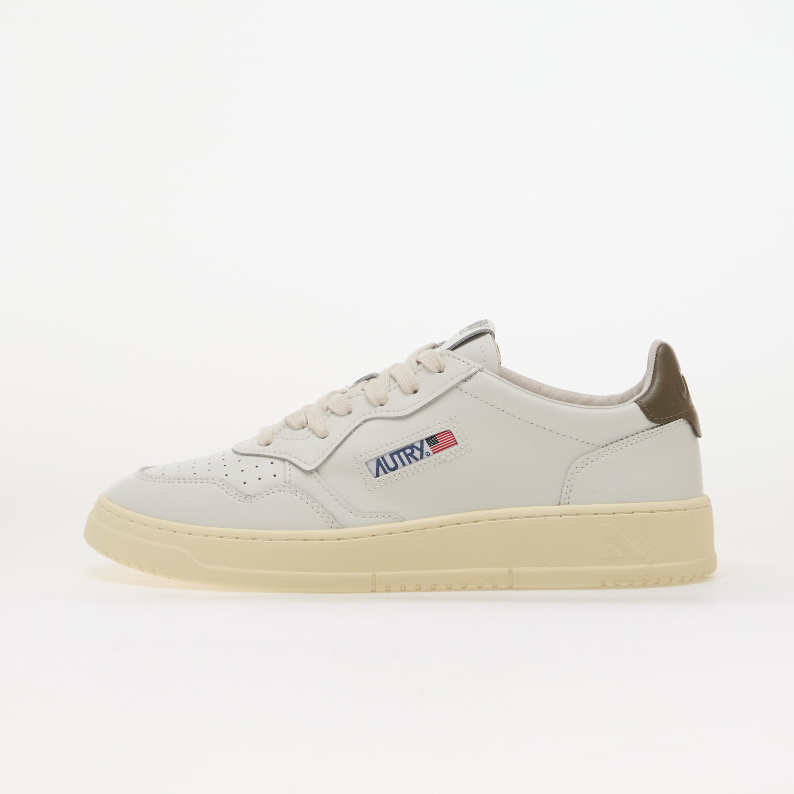 Sneakers Autry Medalist Low Man White/ Chocolate Leather UK 9