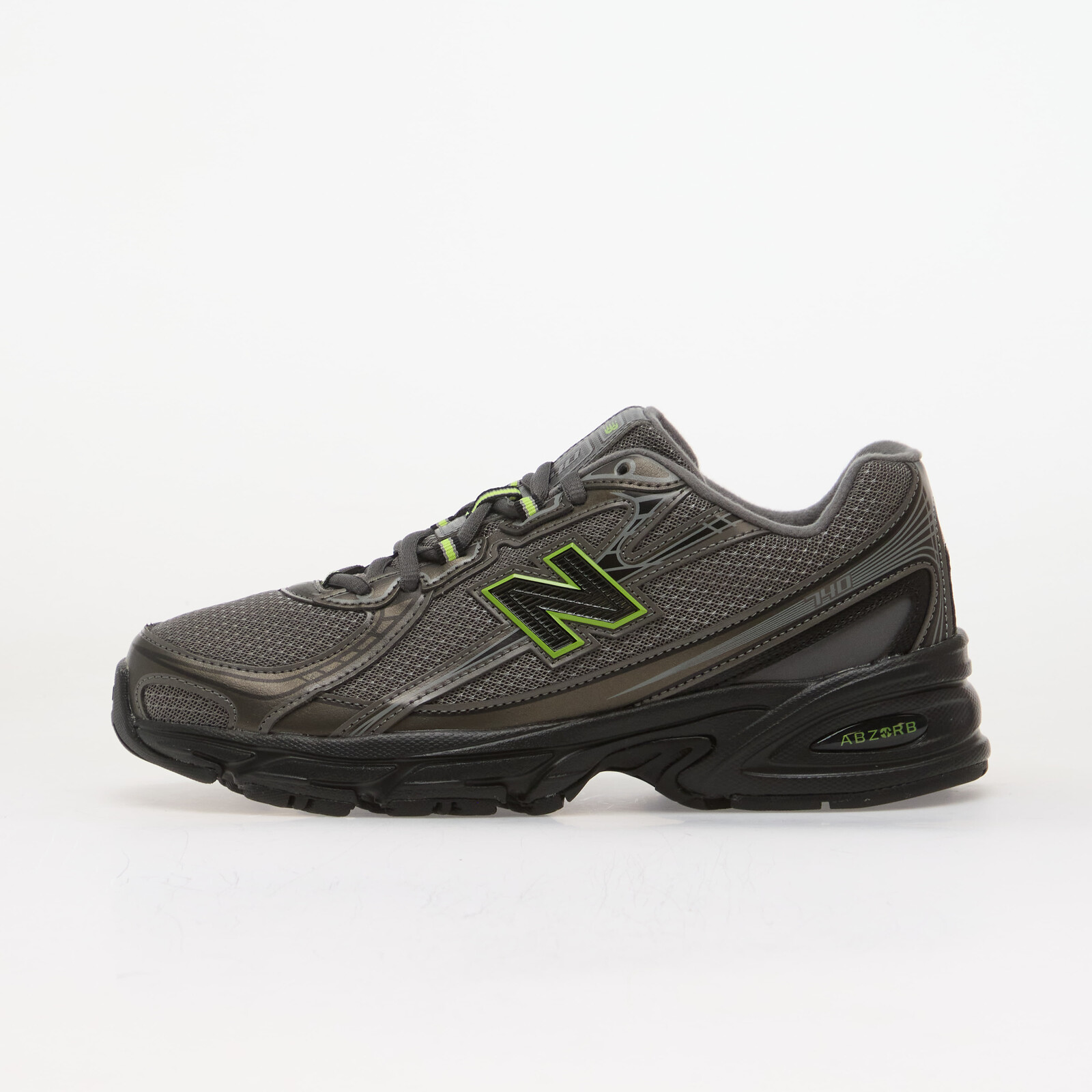Sneakers New Balance Kids 740 Black Metallic/ Alkaline Green UK 6