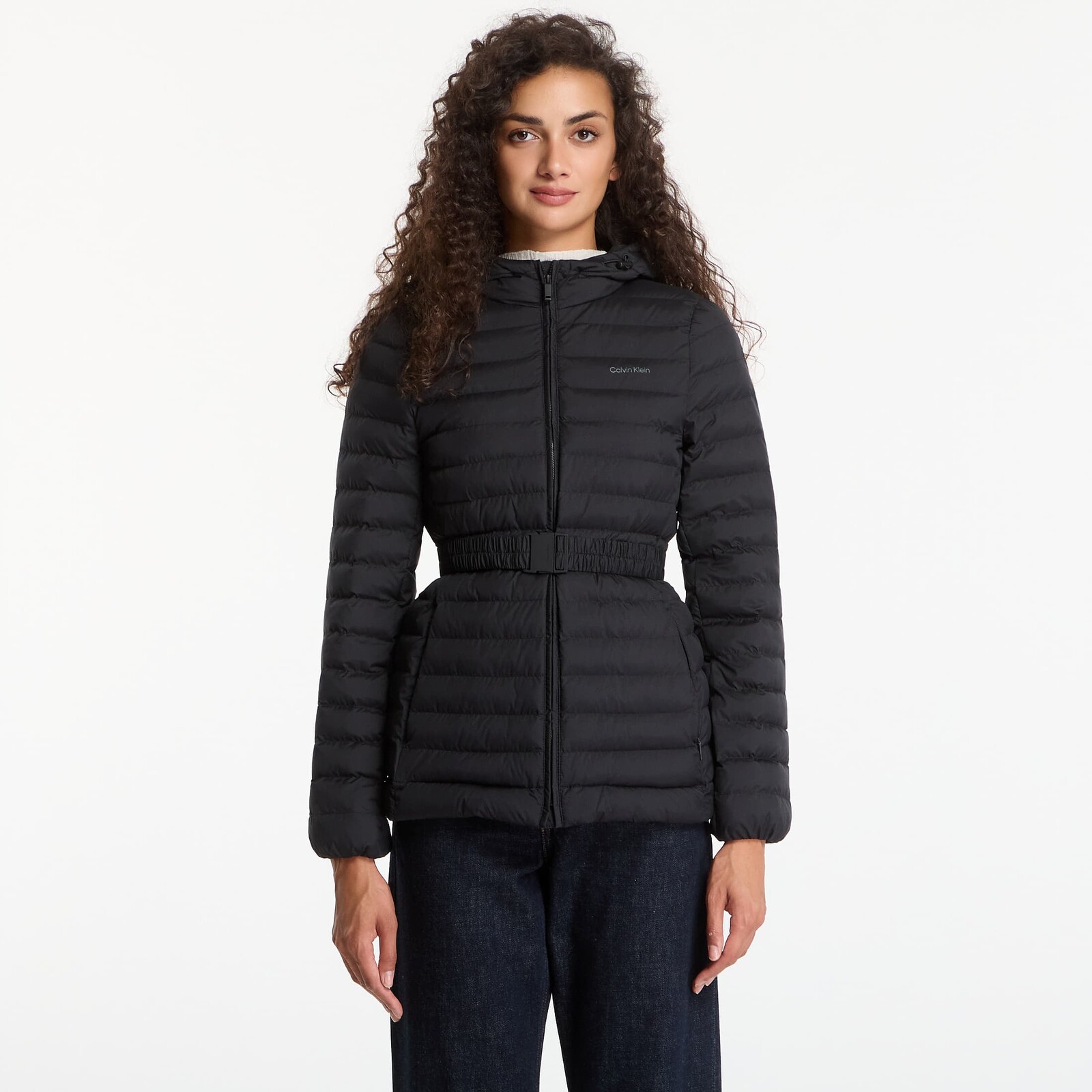 Jacket Calvin Klein Ulw Belted Puffer Jacket Black M