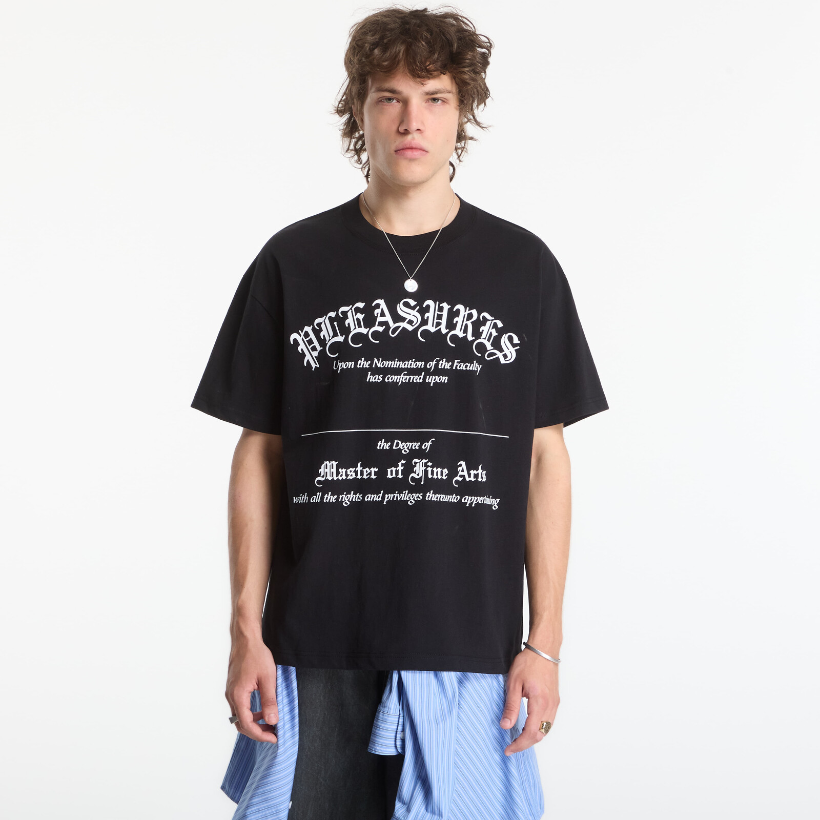 T-shirt PLEASURES Degree T-Shirt Black L
