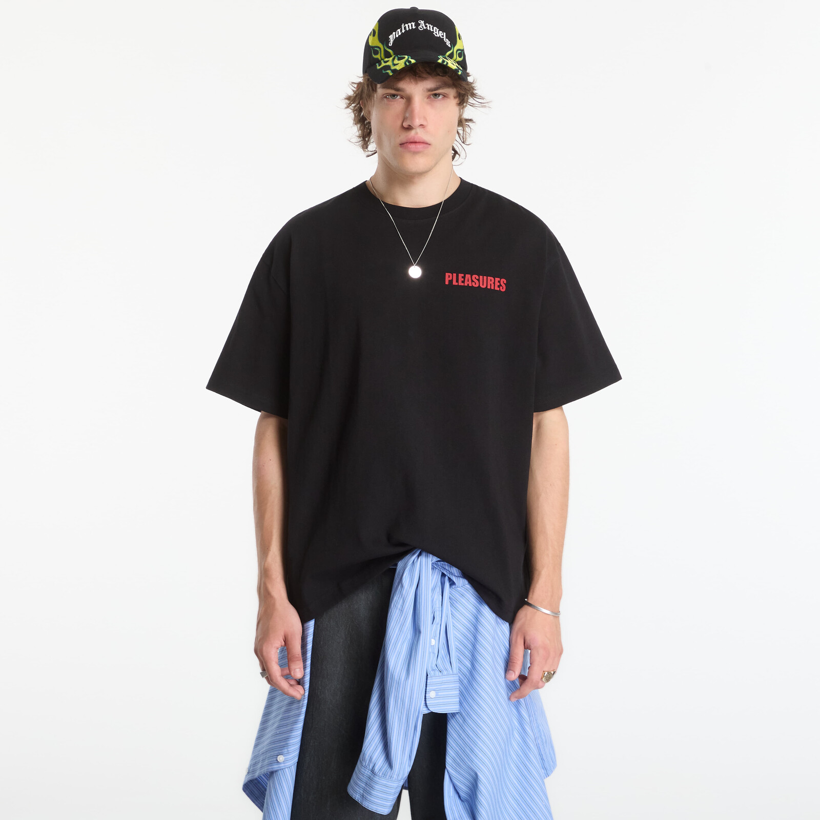 PLEASURES Clash Work Shorts Black 32