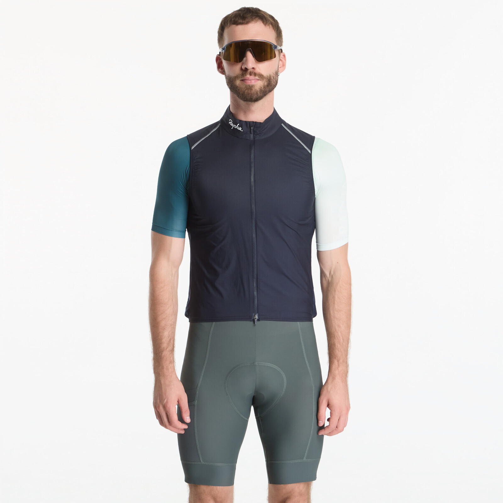 Rapha Men's Brevet Element Wind Gilet Dark Navy/ White S