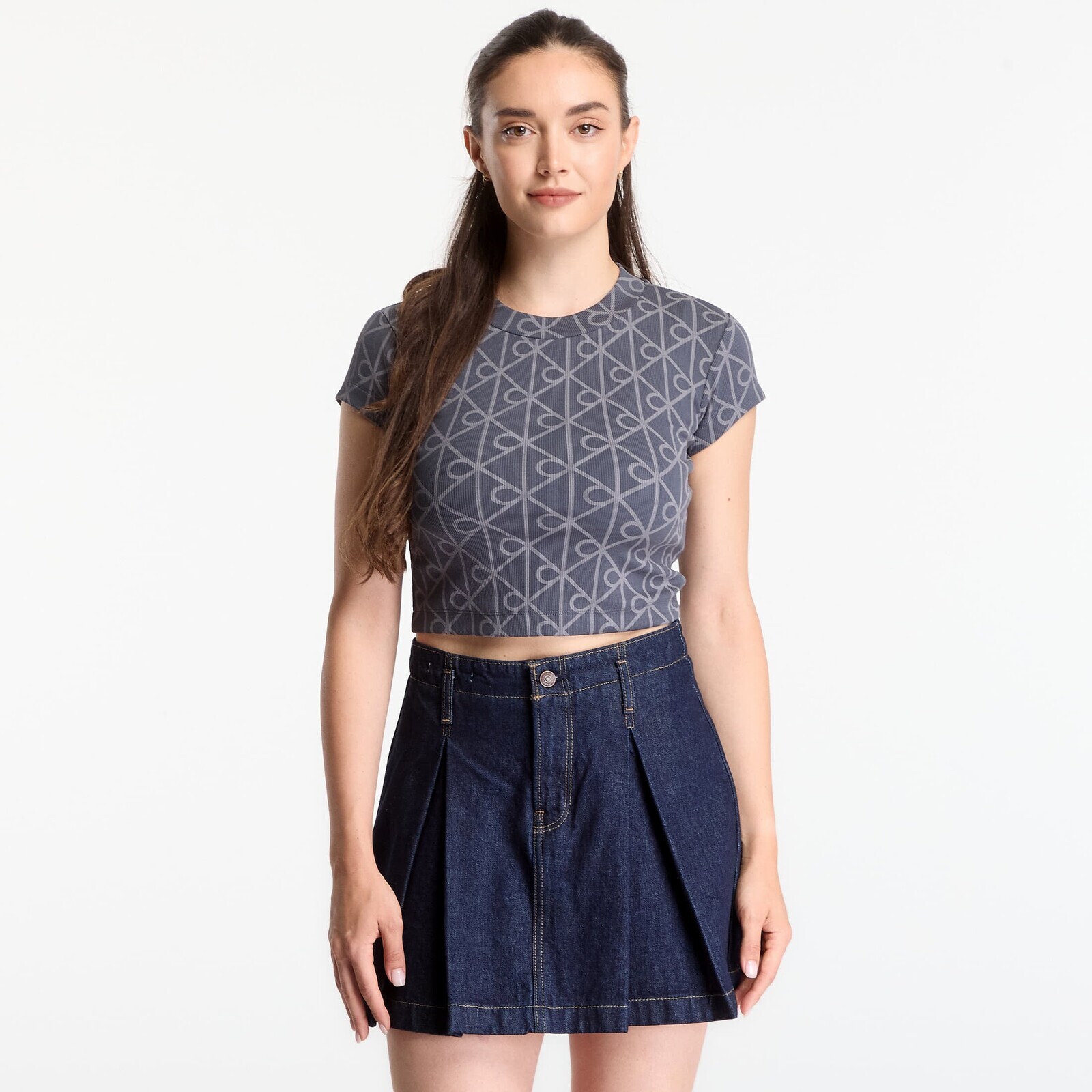 T-shirt Calvin Klein Jeans A- Monologo Baby Tee Ebony M
