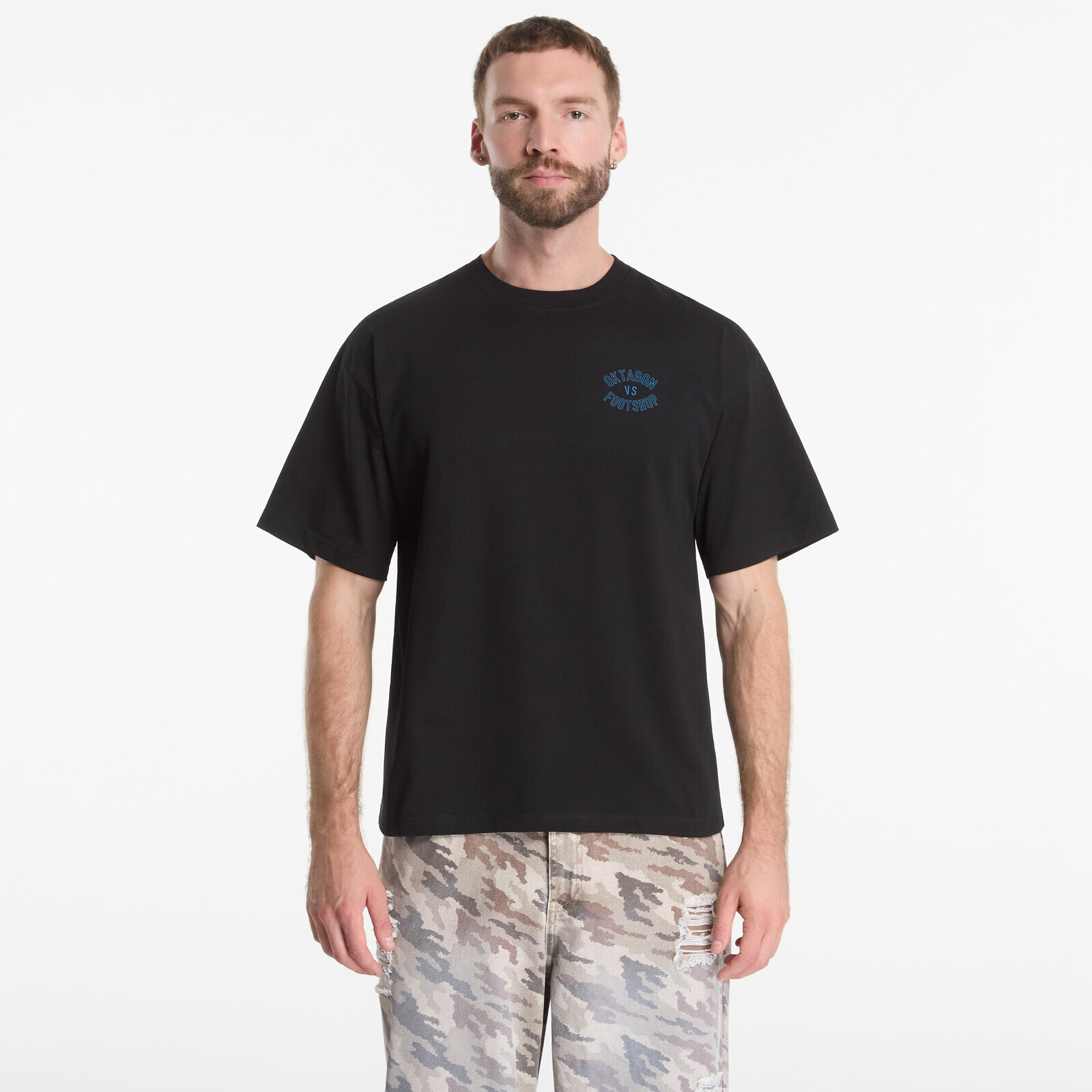 T-shirt Footshop x Oktagon T-Shirt X-Ray Black S