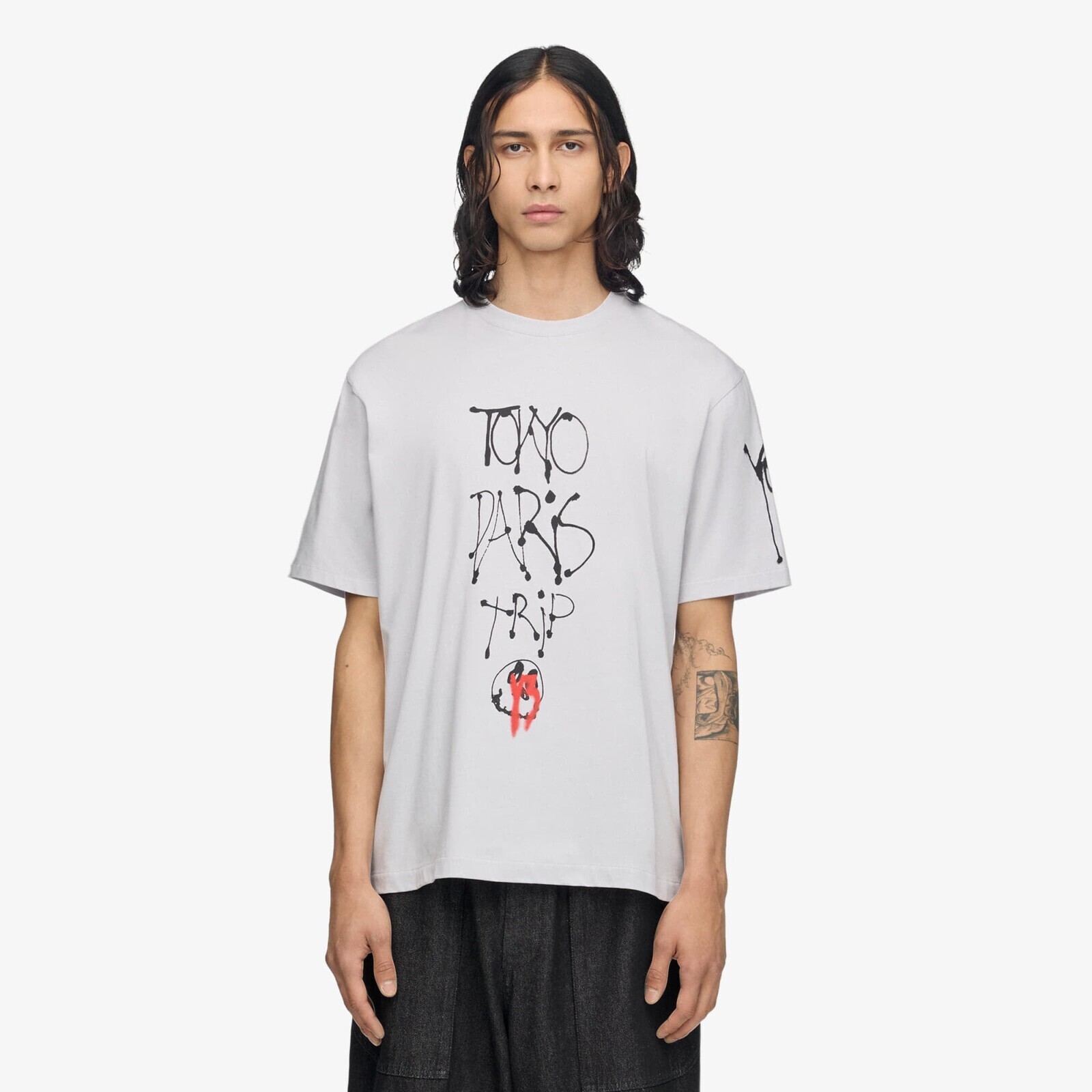 T-shirt Y-3 Chito City Graphic Short Sleeve Tee UNISEX Lgh Solid Grey L