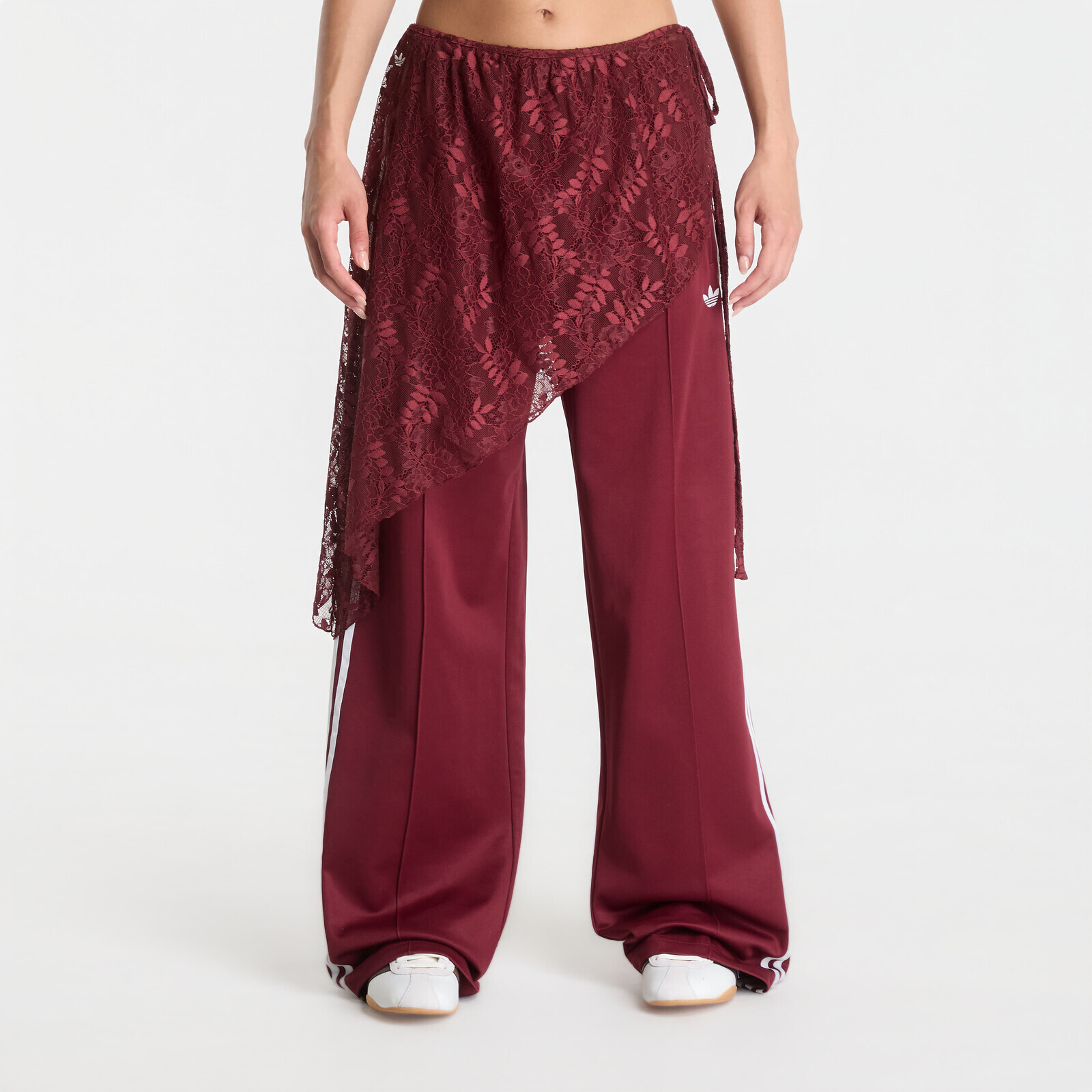 Pants adidas 2In1 Firebird Loose Track Pants With Lace Skirt Shadow Red S