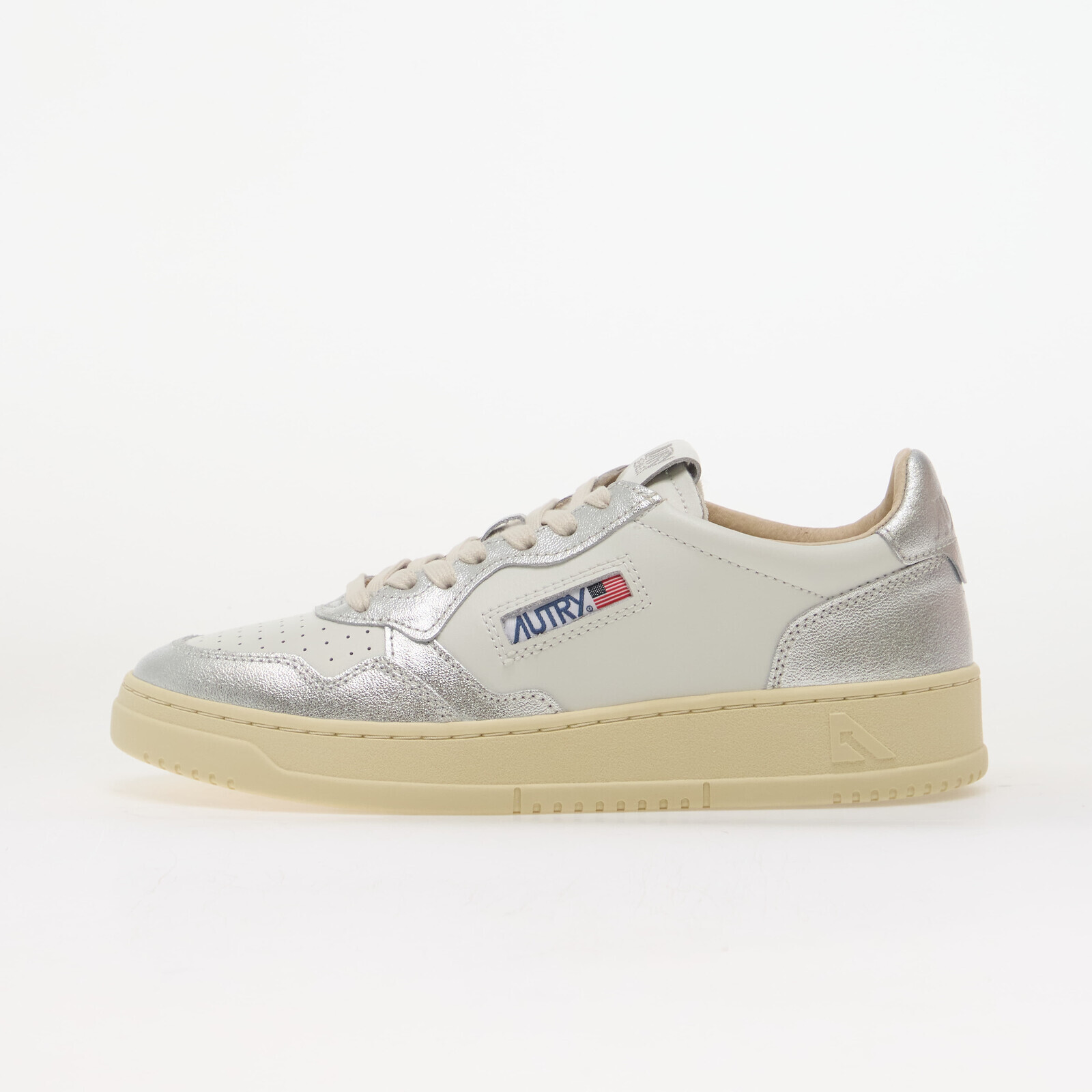Sneakers Autry Medalist Low Woman Silver/ White UK 8