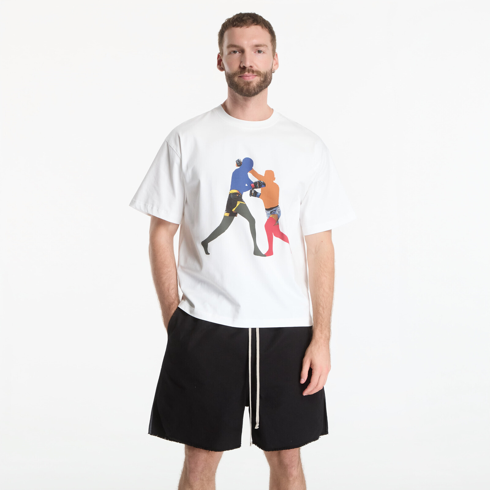 T-shirt Footshop x Oktagon T-Shirt Fighters White L