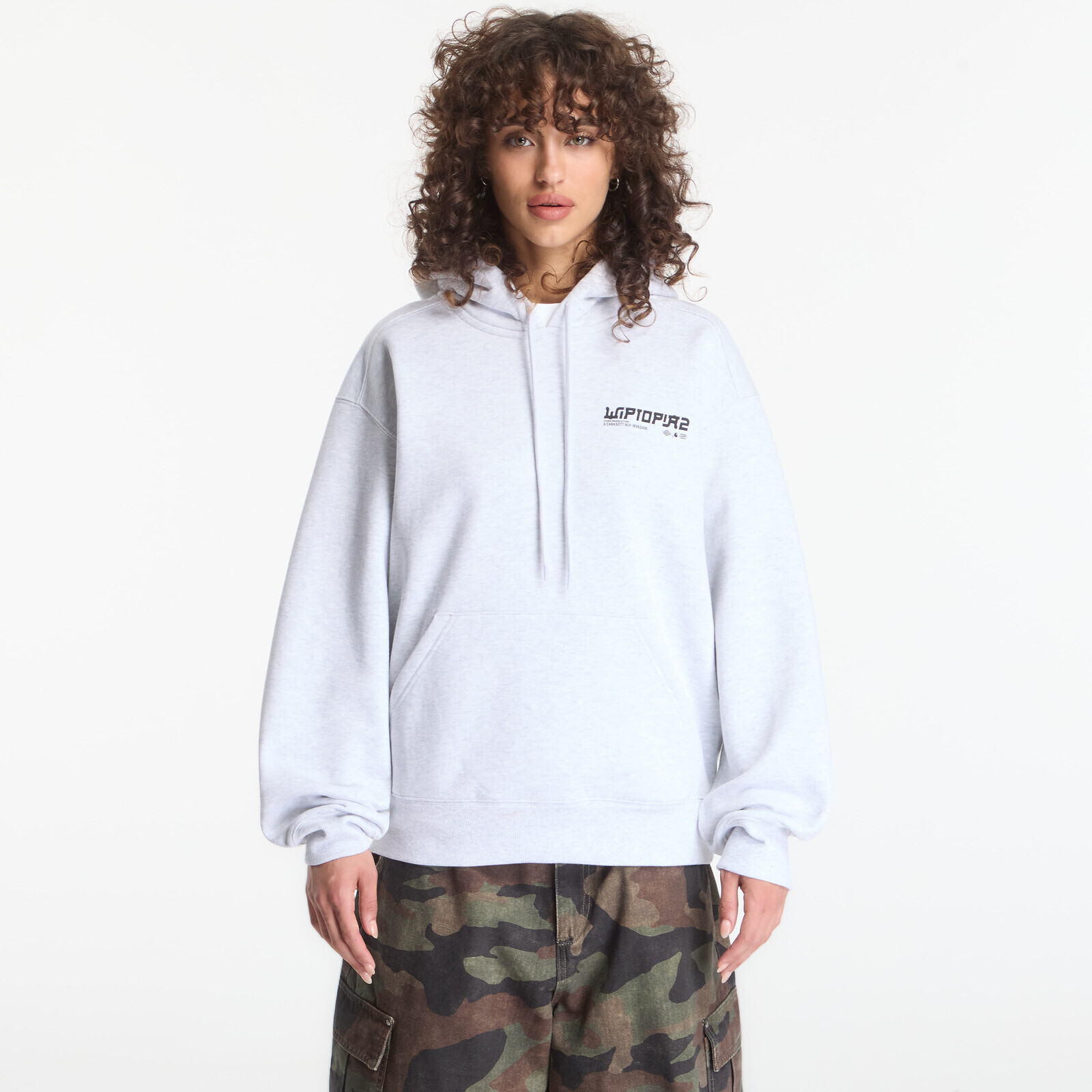 Sweatshirt Carhartt WIP Hooded Wiptopia II Sweat UNISEX Ash Heather XL