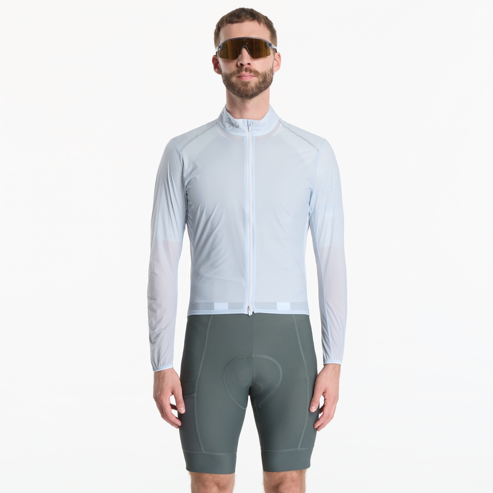 Jacket Rapha Men's Brevet Element Wind Jacket Ice/ Silver M