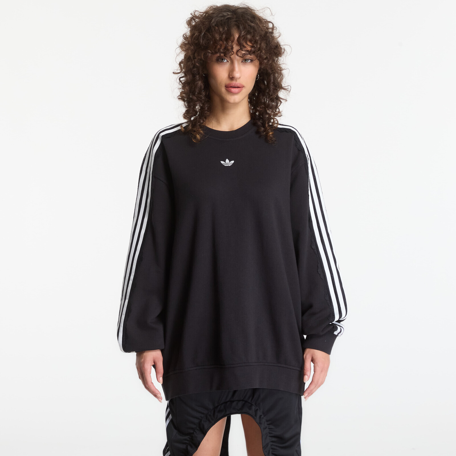 Sweatshirt adidas Lace 3 Stripes Crew Black XS