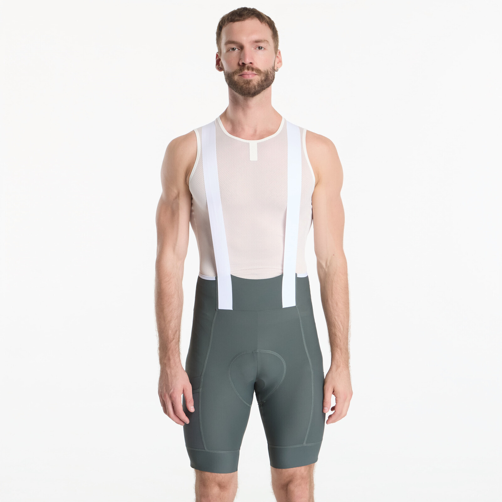 Rapha Men's Brevet Element Cargo Bib Shorts Onyx/ White L