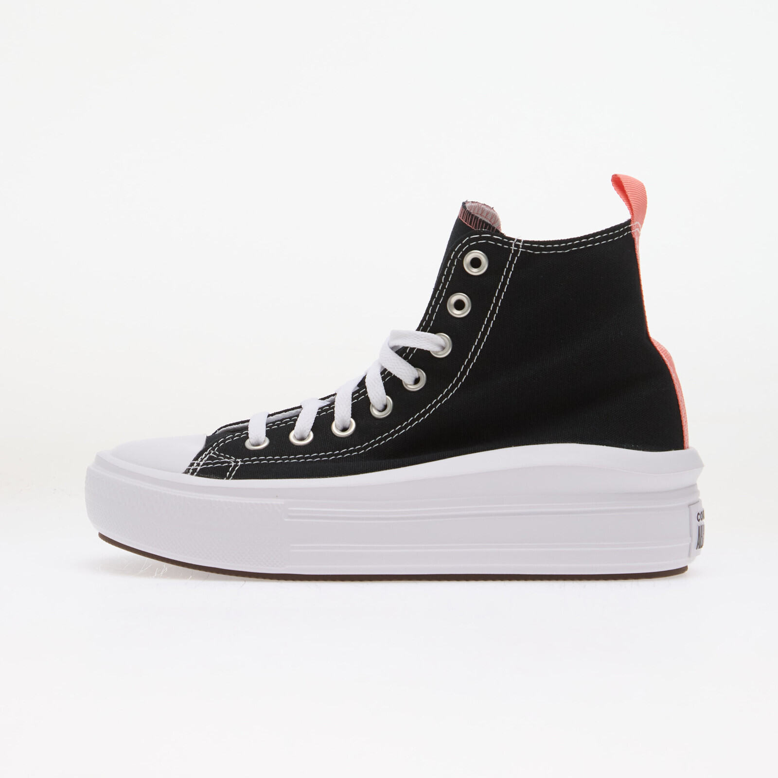 Sneakers Converse Chuck Taylor All Star Move Hi Black/ Pink Salt/ White UK 6.5