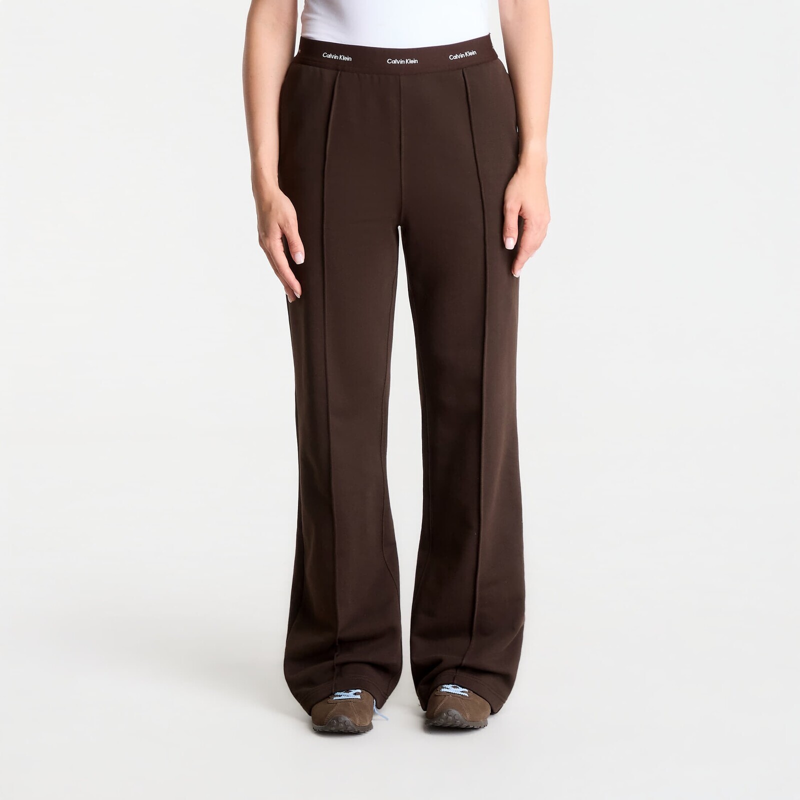 Pants Calvin Klein Jeans Terry Logo Waistband Track Pant Dark Coffee S