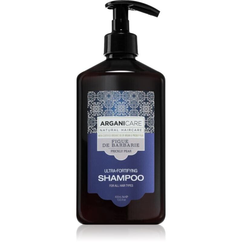 Arganicare Prickly Pear Ultra-Fortifying Shampoo deep cleanse clarifying shampoo for hair strengthening 400 ml