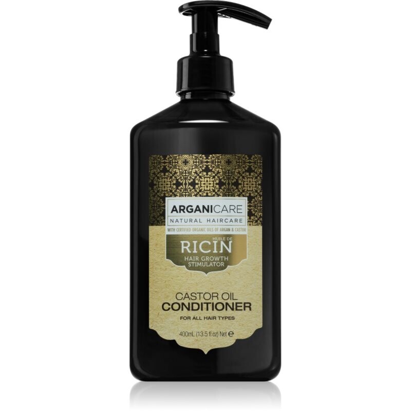 Arganicare Ricin moisturising and nourishing conditioner to support hair growth for all hair types 400 ml