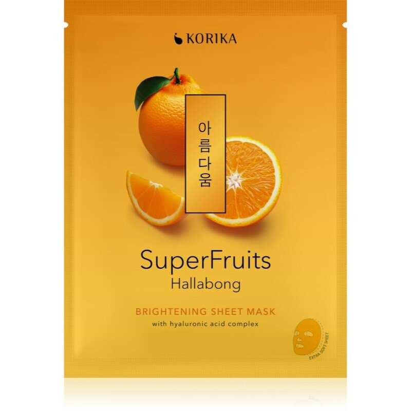 KORIKA SuperFruits Hallabong - Brightening Sheet Mask brightening sheet mask 25 g