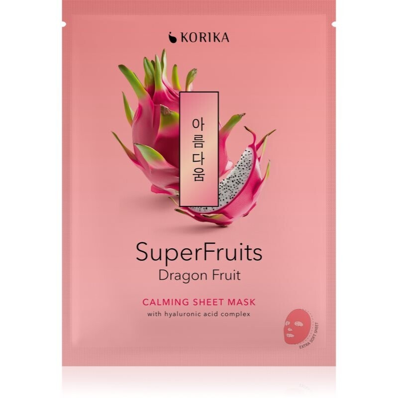 KORIKA SuperFruits Dragon Fruit - Calming Sheet Mask soothing sheet mask 25 g