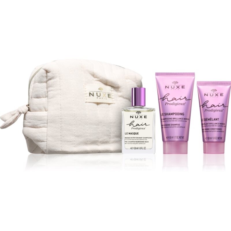 Nuxe Hair Prodigieux My Luxury Haircare Routine set for shiny and soft hair