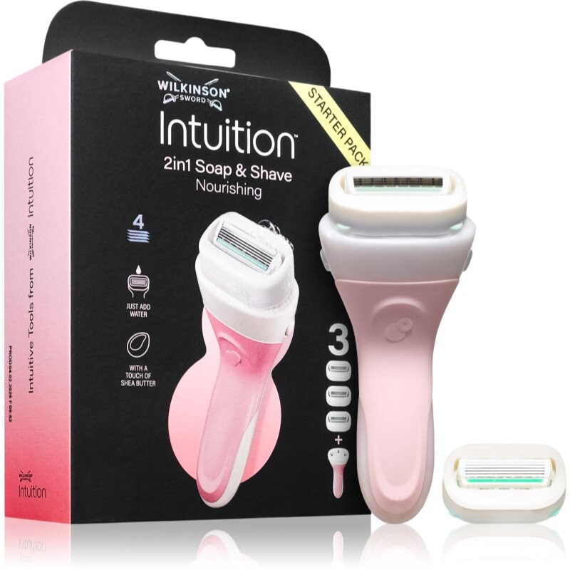 Wilkinson Sword Intuition 2in1 Soap & Shave Nourishing shaver + replacement heads