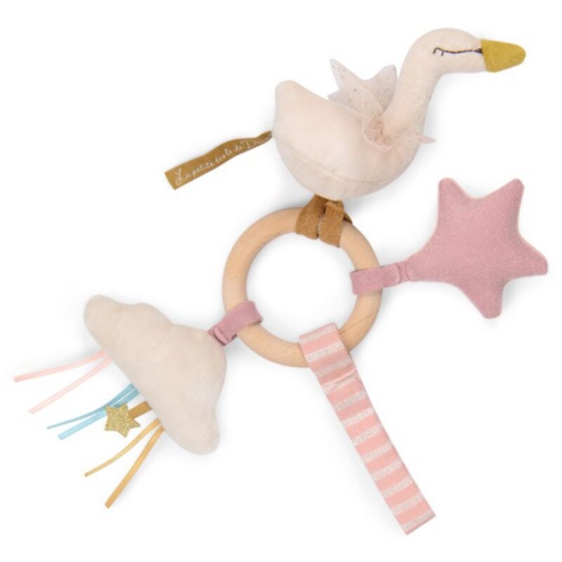 MOULIN ROTY Ring Rattle Swan rattle 1 pc