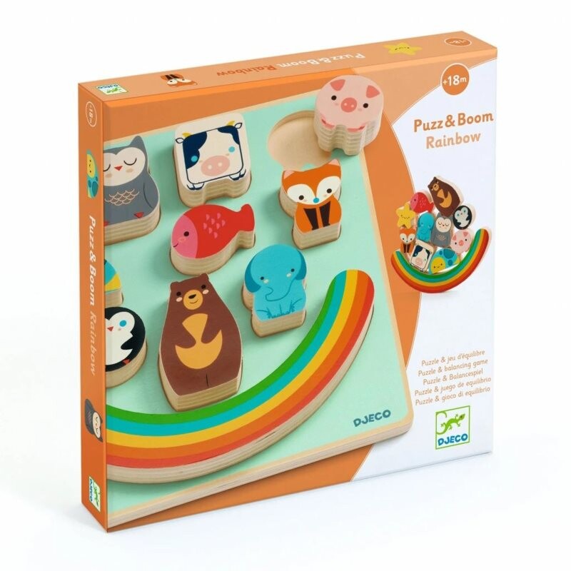 DJECO Puzz & Boom Rainbow balance game 18m+ 1 pc