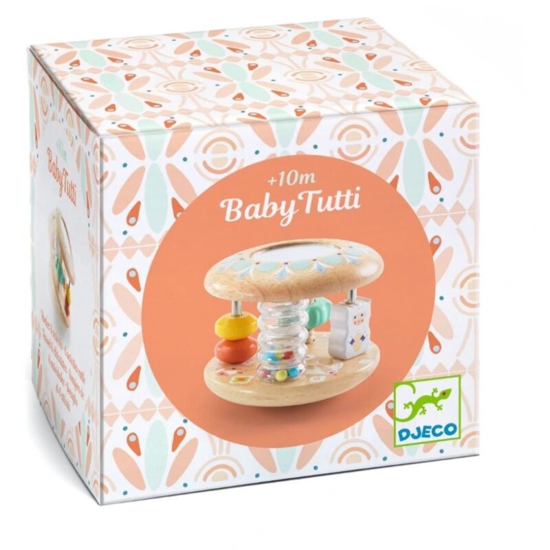 DJECO Rattle Baby Tutti rattle wooden 10m+ 1 pc