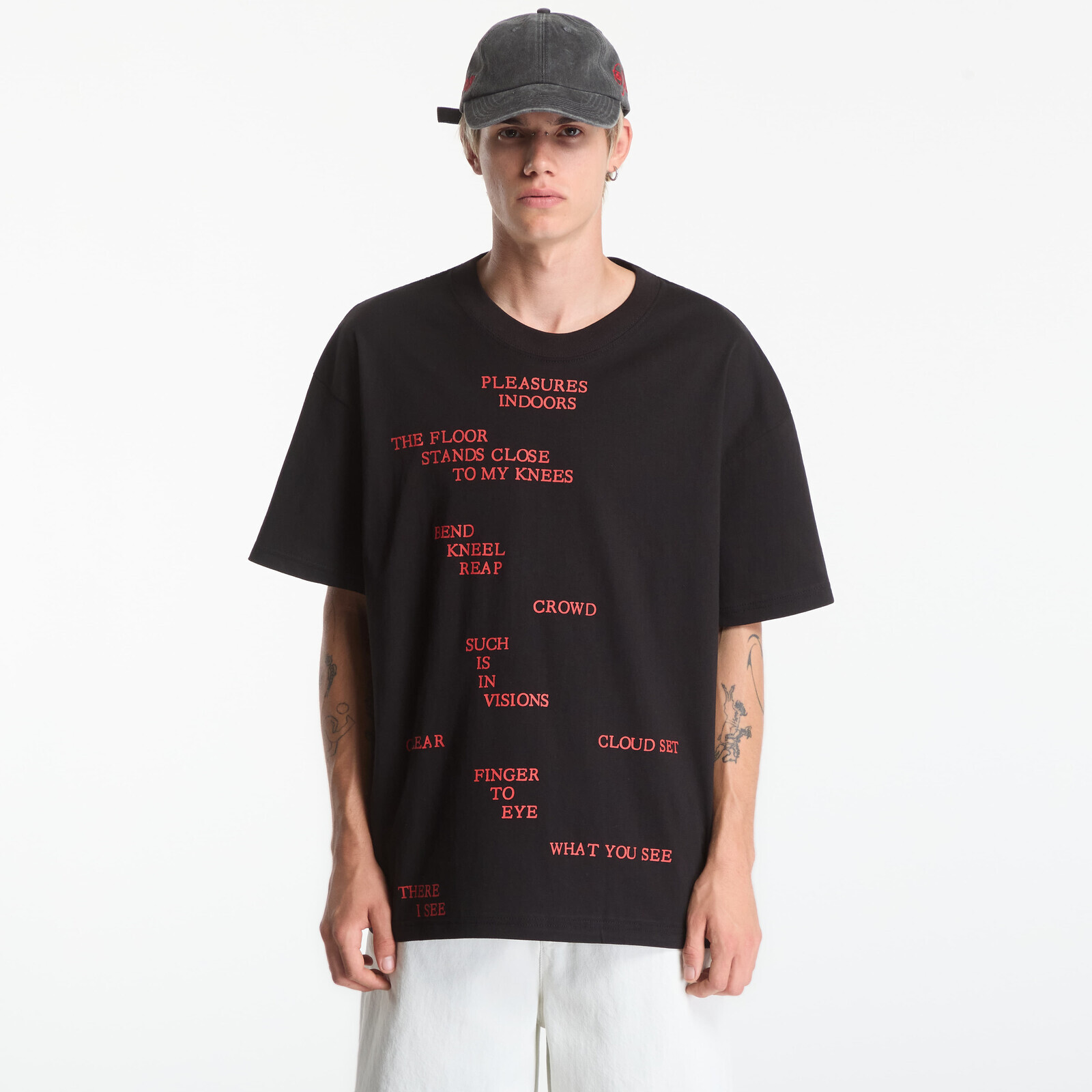 T-shirt PLEASURES Indoors T-Shirt Black L