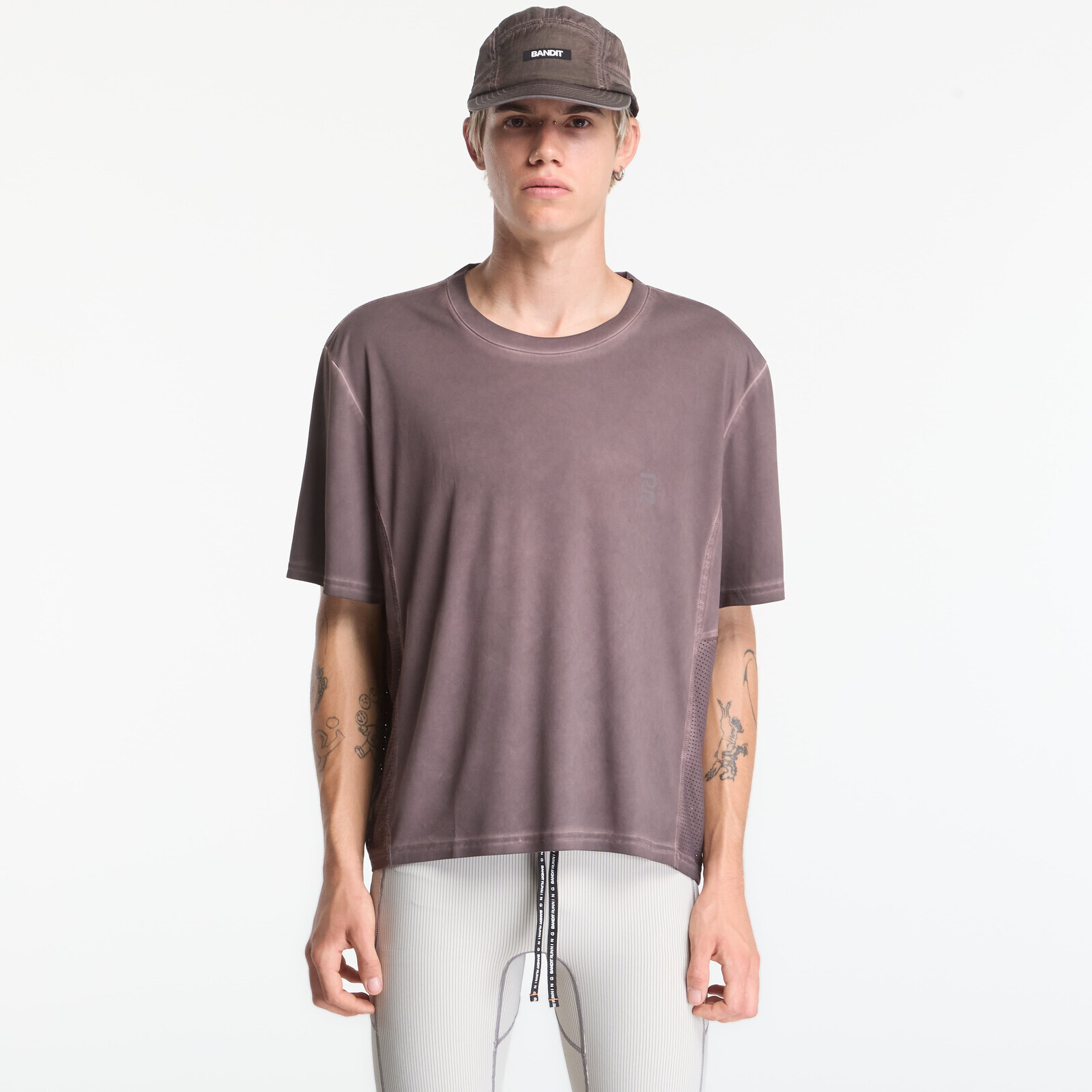 T-shirt BANDIT Men's FrioSoft™ Perforated Box Tee Espresso L